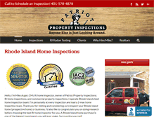 Tablet Screenshot of homeinspectorri.com